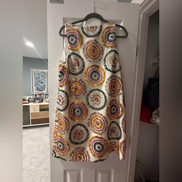 Trina Turk Glitterati Sequined Shift Minidress size 14 - Picture 2 of 3